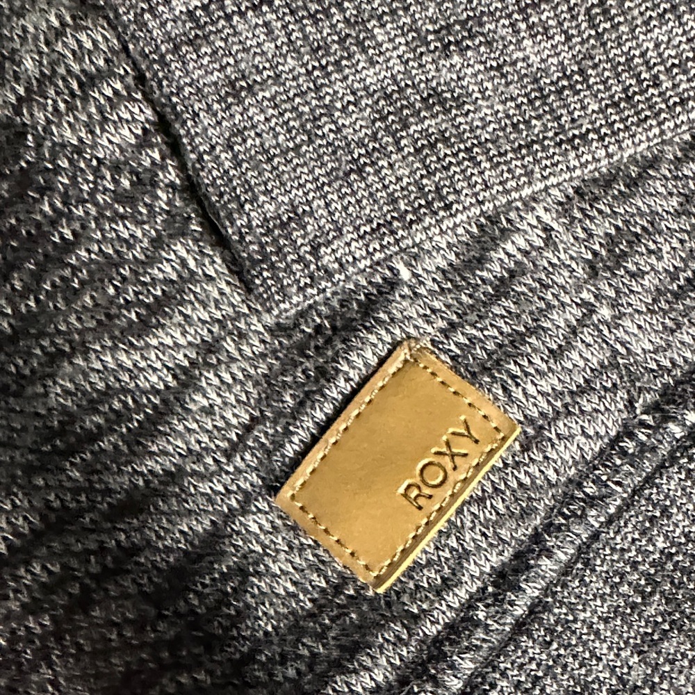 Roxy Charcoal Heather Zip-Up Hoodie - Picture 3 of 8